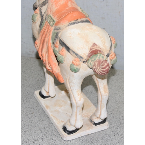 1789 - A Chinese Tang Dynasty style pottery horse, approx 32cm tall