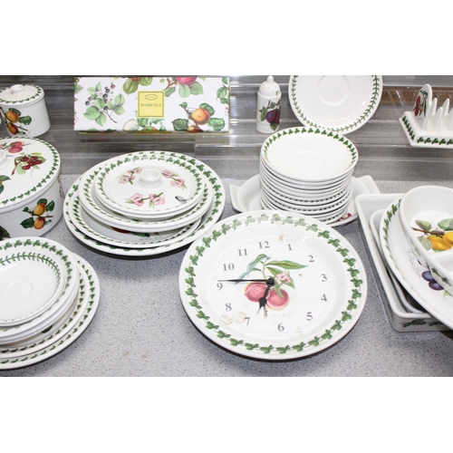 1793 - A large qty of assorted Portmeirion ceramics, both tea and dinner service items, mainly Pomona patte... 