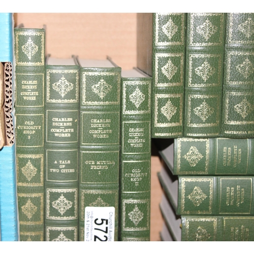 572 - 36 decorative editions of The Works of Charles Dickens, Published by Heron Books