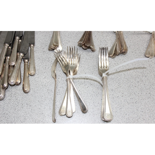 1045 - Qty of silver-plated cutlery, approx 4.4kg gross