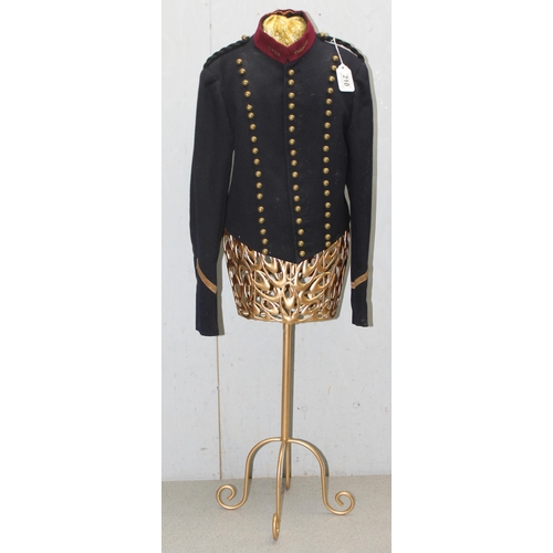 210 - Vintage bell hop/ushers jacket with brass buttons and ‘Kings Theatre’ Haymarket wire work lettering ... 