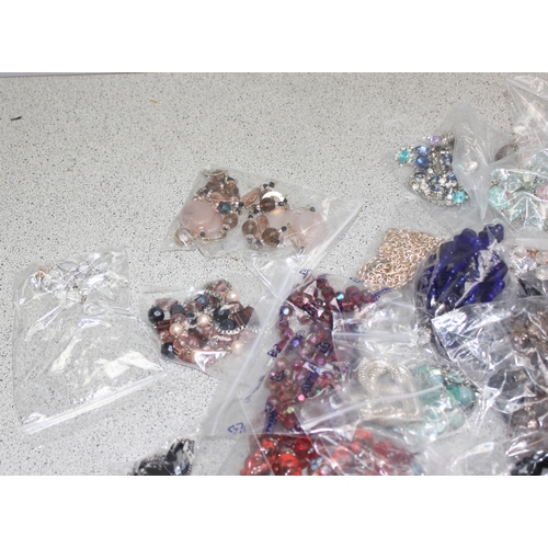 2360 - A large qty of assorted costume jewellery necklaces, mostly glass beads, box 2 of 3