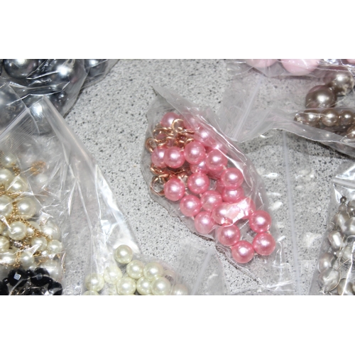 2361 - A large qty of assorted costume jewellery necklaces, mostly coloured beads, box 3 of 3