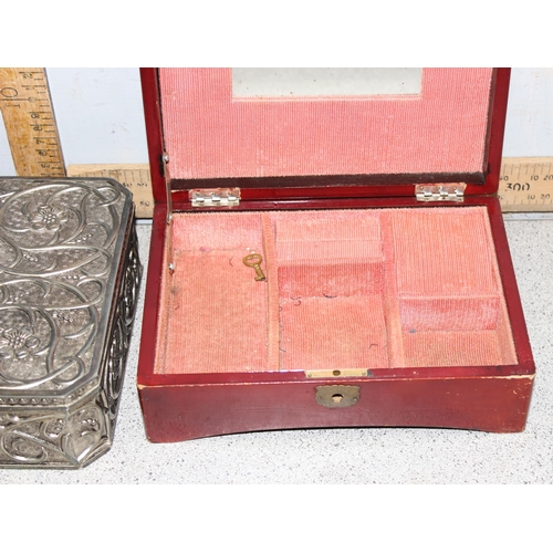 2362 - Qty of assorted vintage and other jewellery boxes etc