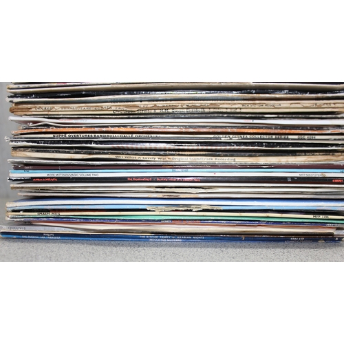 609 - Qty of LP vinyl records to incl, Freddie Jackson, Motown, Glenn Miller, Shack Attack etc