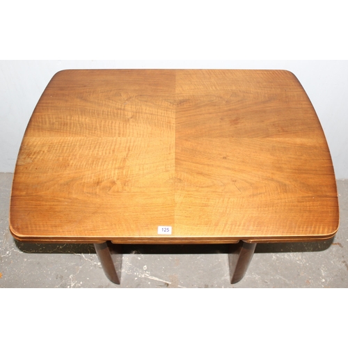 125 - An Art Deco period extending dining table, approx 106cm wide x 76cm deep x 78cm tall, approx 166cm w... 