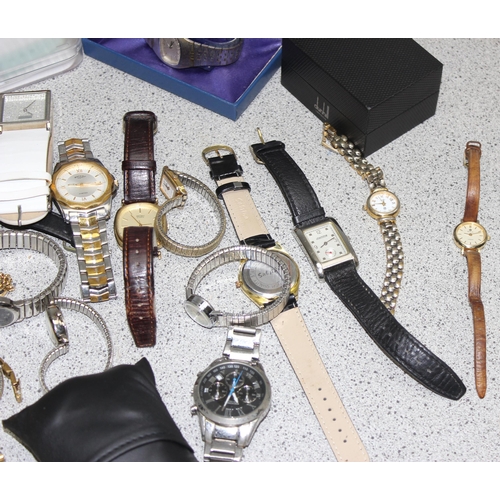 1339 - A large qty of assorted watches and watch boxes to inc a boxed Tissot watch, Swatch, Rotary and Seik... 