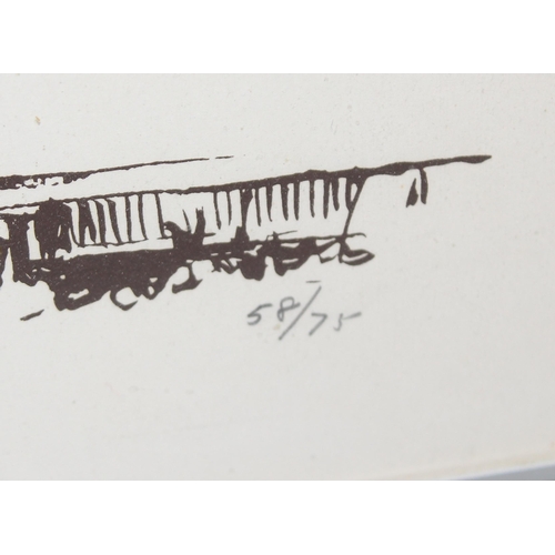 468 - A. L. Hammond, 2 signed limited edition prints of trains, signed in pencil and a further train print... 