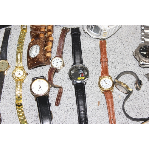 1341 - Qty of assorted watches to inc Casio, Fossil and Swatch etc