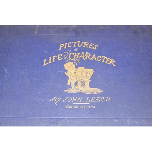 576 - Punch Almanac - Pictures of Life & Character, by John Leech, London, 5 volumes, 19th century