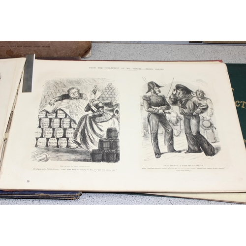 576 - Punch Almanac - Pictures of Life & Character, by John Leech, London, 5 volumes, 19th century