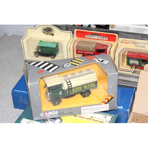 1557 - A large qty of assorted boxed model vehicles to inc Corgi & Days Gone etc