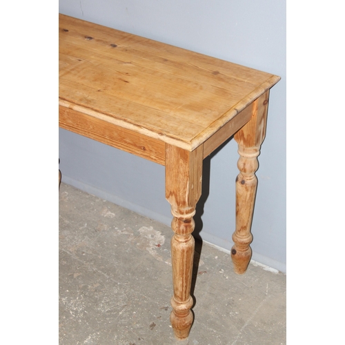 24 - A vintage pine side or hall table with lift up top, approx 91cm wide x 47cm deep x 71cm tall