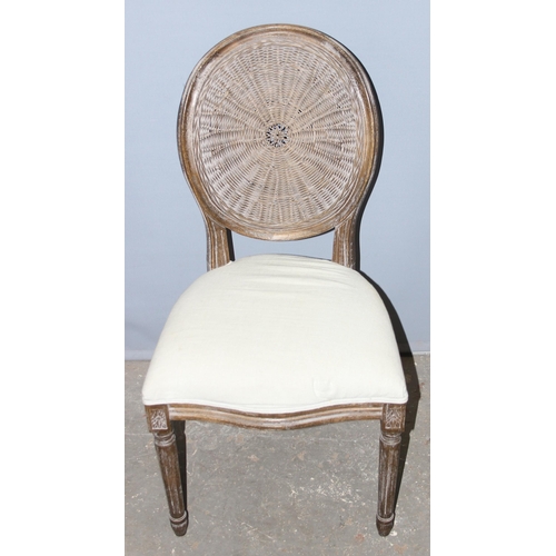 50 - 4 assorted Georgian style chairs with distressed finish