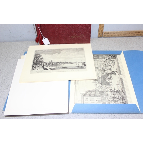 500 - Vintage photograph album portraying a 1951 holiday to Europe and a Folio containing Engravings of th... 