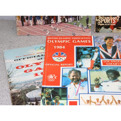 707 - 7 Olympic association official reports published by world sports, earliest 1956