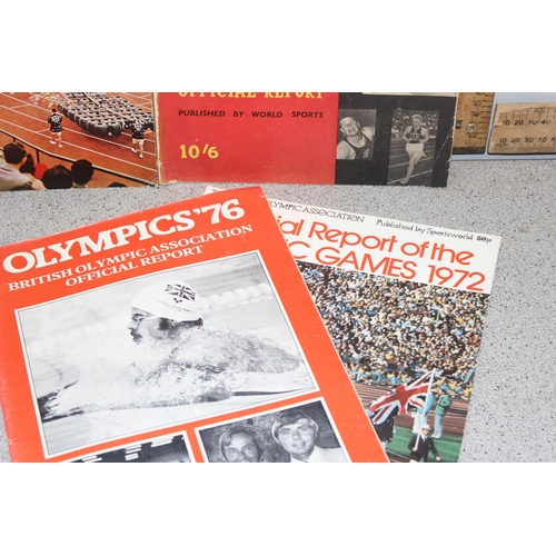 707 - 7 Olympic association official reports published by world sports, earliest 1956