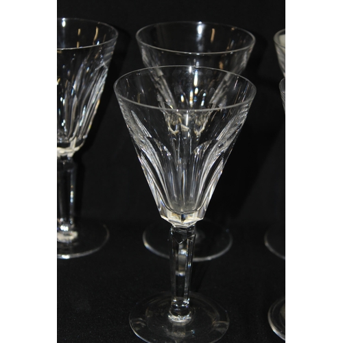 1617 - Waterford Crystal - Set of 8 'Shelia' 15.8cm wine glasses