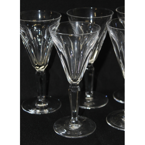 1618 - Waterford Crystal - Set of 7 'Shelia' 13.8cm Port glasses