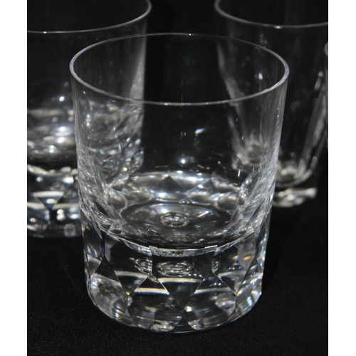 1619 - Waterford Crystal - Set of 5 'Shelia' 9cm tumblers glasses & a further 4 cut glass Whiskey tumblers