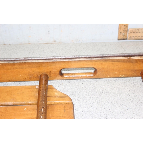 1568 - Vintage wooden child's sleigh by Triang, approx 106cm long