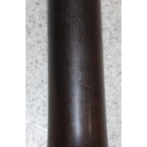 619 - An antique Rosewood fife or flute, marked London Improved, likely late 19th century, approx 39cm lon... 