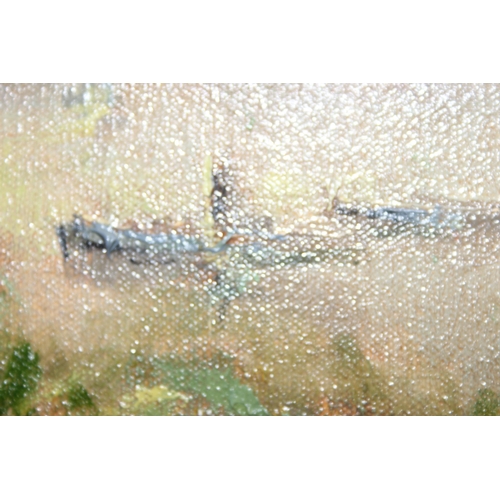 419A - 2 x paintings: Lipstein (XX), oil on canvas of a landscape scene, signed lower right, in gilt frame,... 