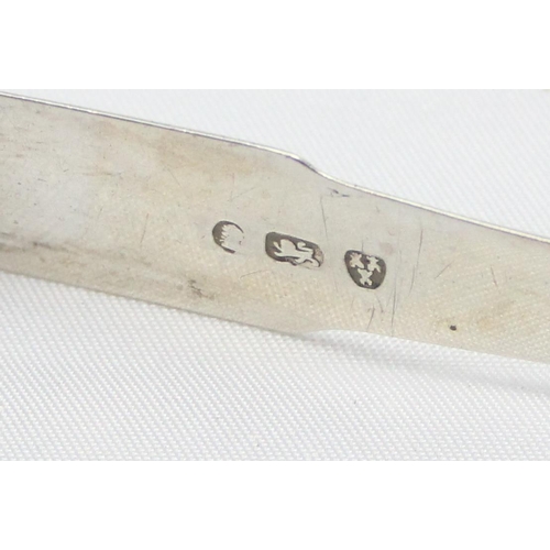 1083 - Newcastle silver, a rare pair of Georgian silver sugar tongs, no date letter but c.1800-1820, likely... 