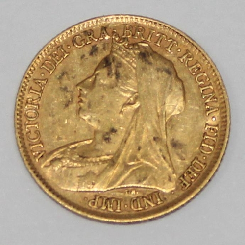 1263 - Queen Victoria (1837-1901), 1895 22ct gold half sovereign coin