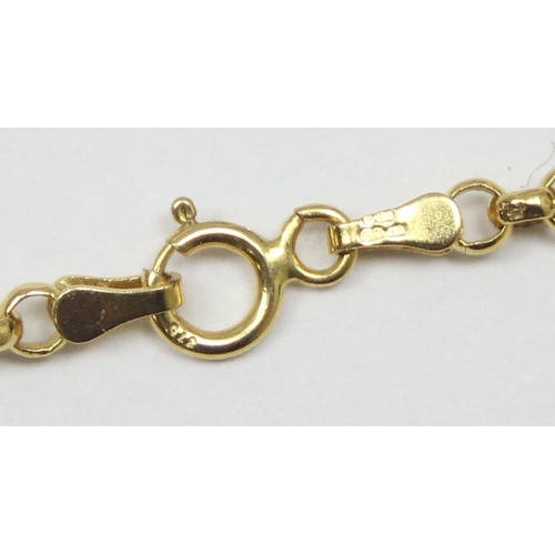 2418 - A 9ct yellow gold necklace with rounded links, marked 375 and XRF confirmed, approx 48cm long, appro... 