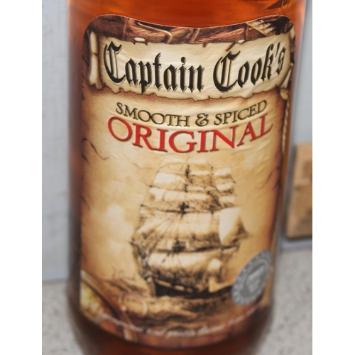 1675 - A bottle of Captain Cook's Smooth & Spiced Original Rum, 35% ABV, 70cl