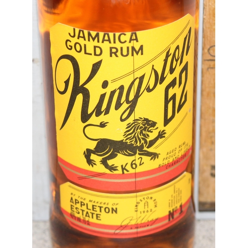 1676 - A bottle of Kingston 62 Jamaica Gold Rum, 40% ABV, 70cl