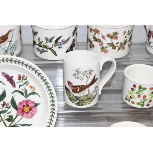 1793A - Qty of assorted Portmeirion ceramics, mainly Botanic Garden and Birds of Great Britain pattern