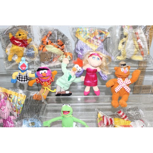 1561 - A qty of assorted McDonalds plush happy meal toys, mainly Muppets etc