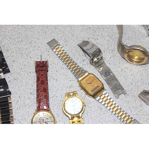 1353 - A large qty of assorted modern dress watches and other watches etc