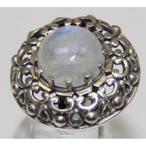 2168 - 5 assorted 925 silver dress rings, mainly white stones in various designs, all approx size T