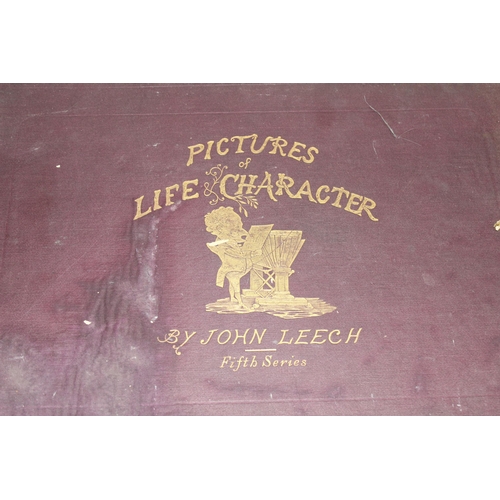 503 - Punch Almanac - Pictures of Life & Character, by John Leech, London, 5 volumes, 19th century