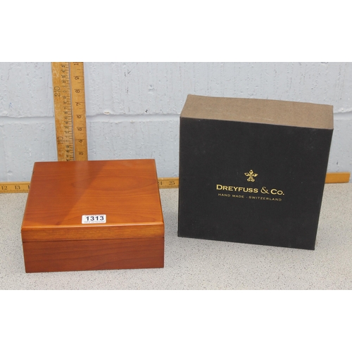 1342 - Dreyfuss & Co. wooden watch box