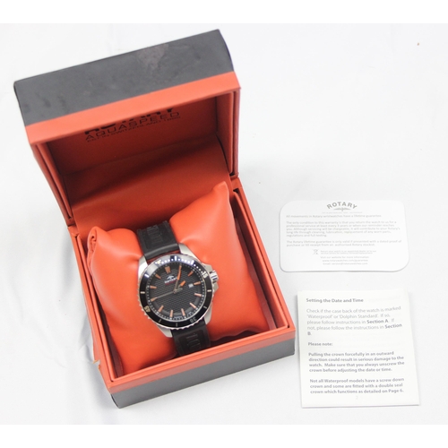 1300 - A Rotary Aquaspeed AGS00293/04 watch in original box with some paperwork, with quartz movement and r... 