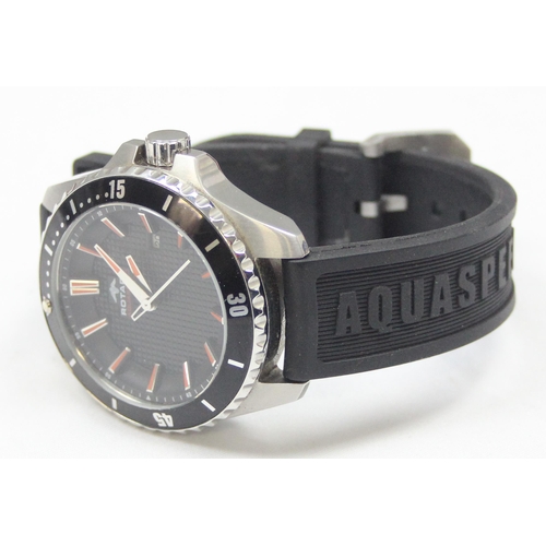 1300 - A Rotary Aquaspeed AGS00293/04 watch in original box with some paperwork, with quartz movement and r... 