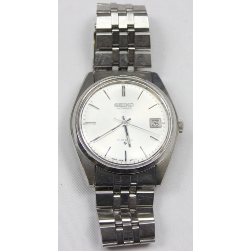 1308 - A vintage Seiko automatic watch with stainless steel case and strap, 6308a automatic movement