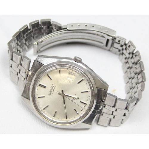 1308 - A vintage Seiko automatic watch with stainless steel case and strap, 6308a automatic movement