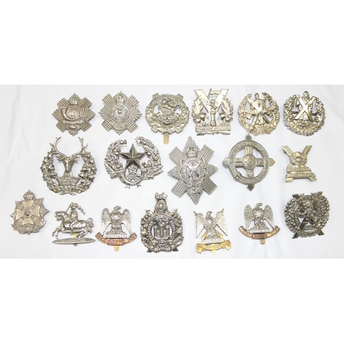 1406 - Military cap badges - 18 assorted Scottish related cap badges, various regiments