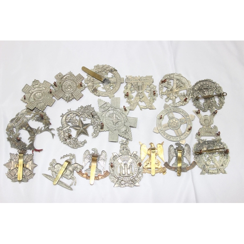 1406 - Military cap badges - 18 assorted Scottish related cap badges, various regiments