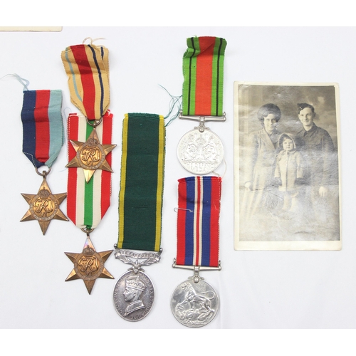 1425 - WW1 Military Medal (MM) & WW2 family medal group - an interesting collection of WW1 and WW2 medals r... 