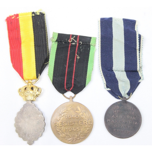 1441 - 6 assorted world medals to inc Belgian, Greek, American, Pakistan