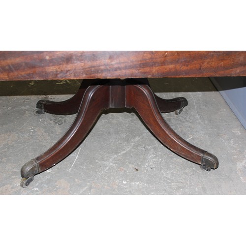 53 - An antique mahogany dropleaf table, approx 104cm wide x 105cm deep x 70cm tall