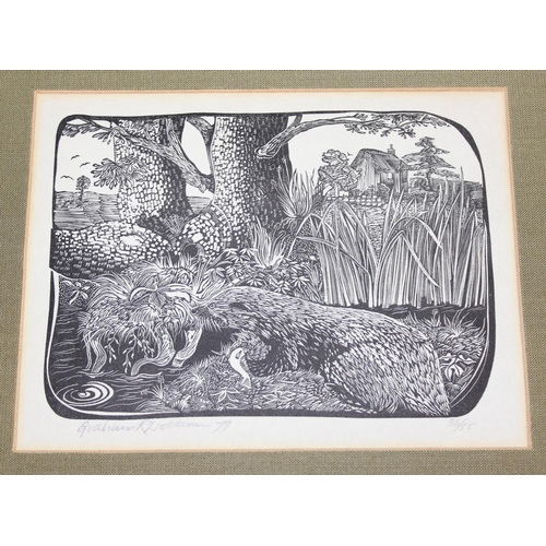 439 - 7 Graham Williams wood engravings, all of nature / animal scenes, the largest 20 x 23cm