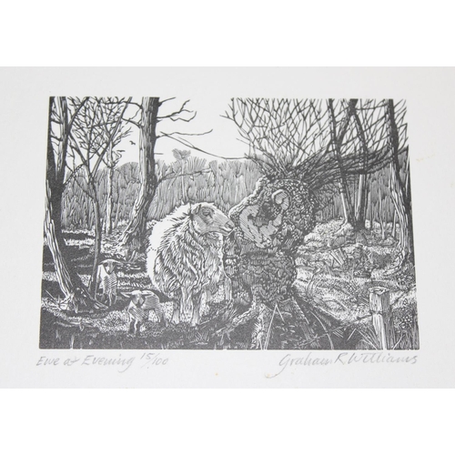 439 - 7 Graham Williams wood engravings, all of nature / animal scenes, the largest 20 x 23cm