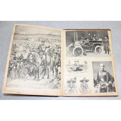 509 - Late 19th/early 20th century scrap book with various cuttings and clippings